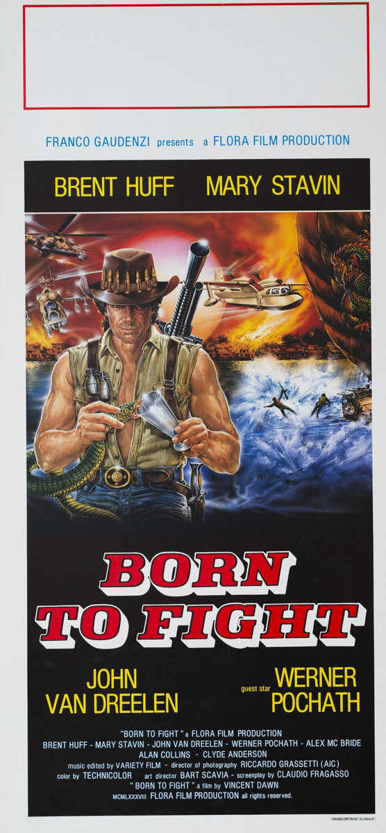 Locandina 2 per il film Nato per combattere (1989)