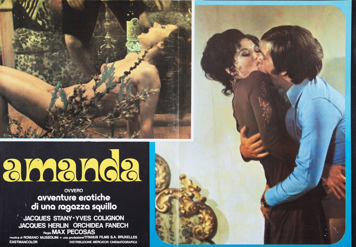 Fotobusta 2 per il film Amanda - Le avventure erotiche di una ragazza squillo (1974)