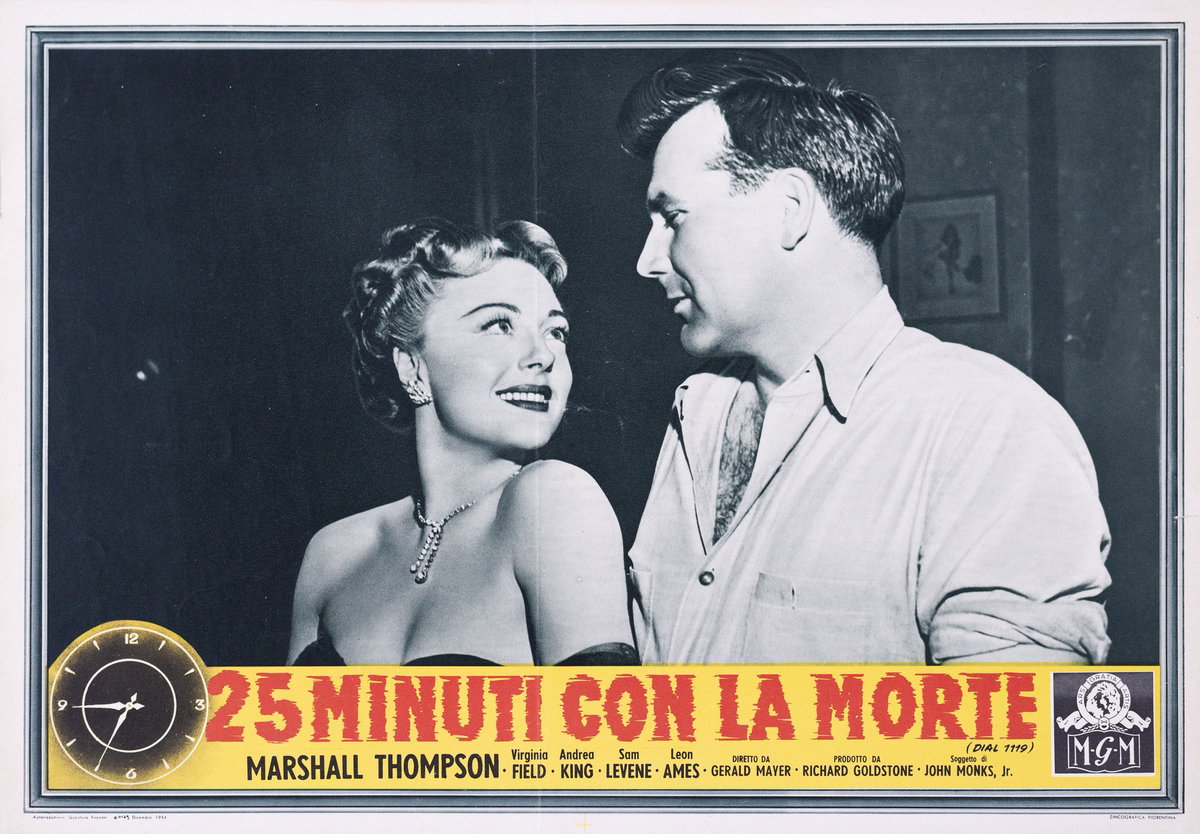 Fotobusta 3 per il film 25 minuti con la morte (1950)