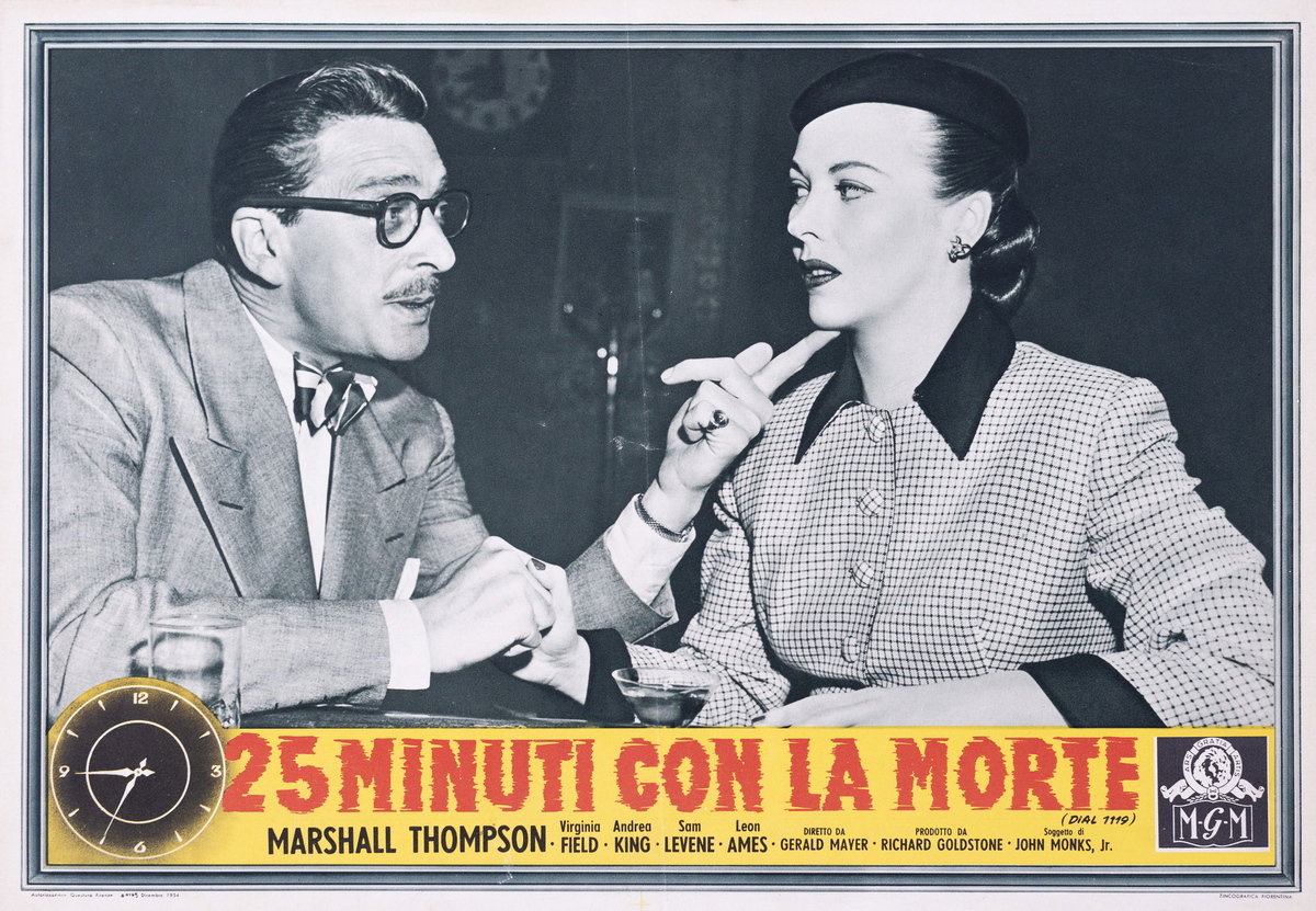 Fotobusta 4 per il film 25 minuti con la morte (1950)