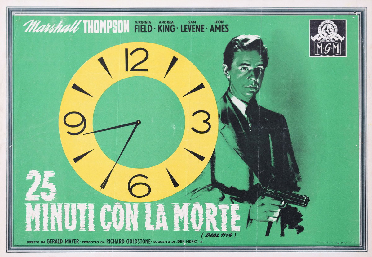 Fotobusta 2 per il film 25 minuti con la morte (1950)