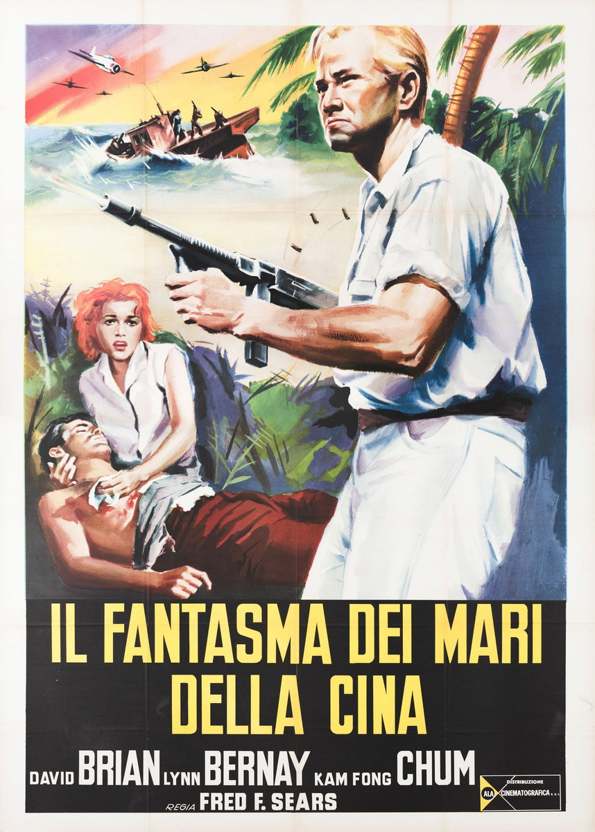 Manifesto 2 per il film Il fantasma dei mari della Cina (1958)