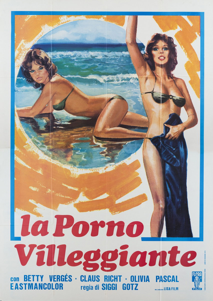 Manifesto 2 per il film La porno villeggiante (1977)