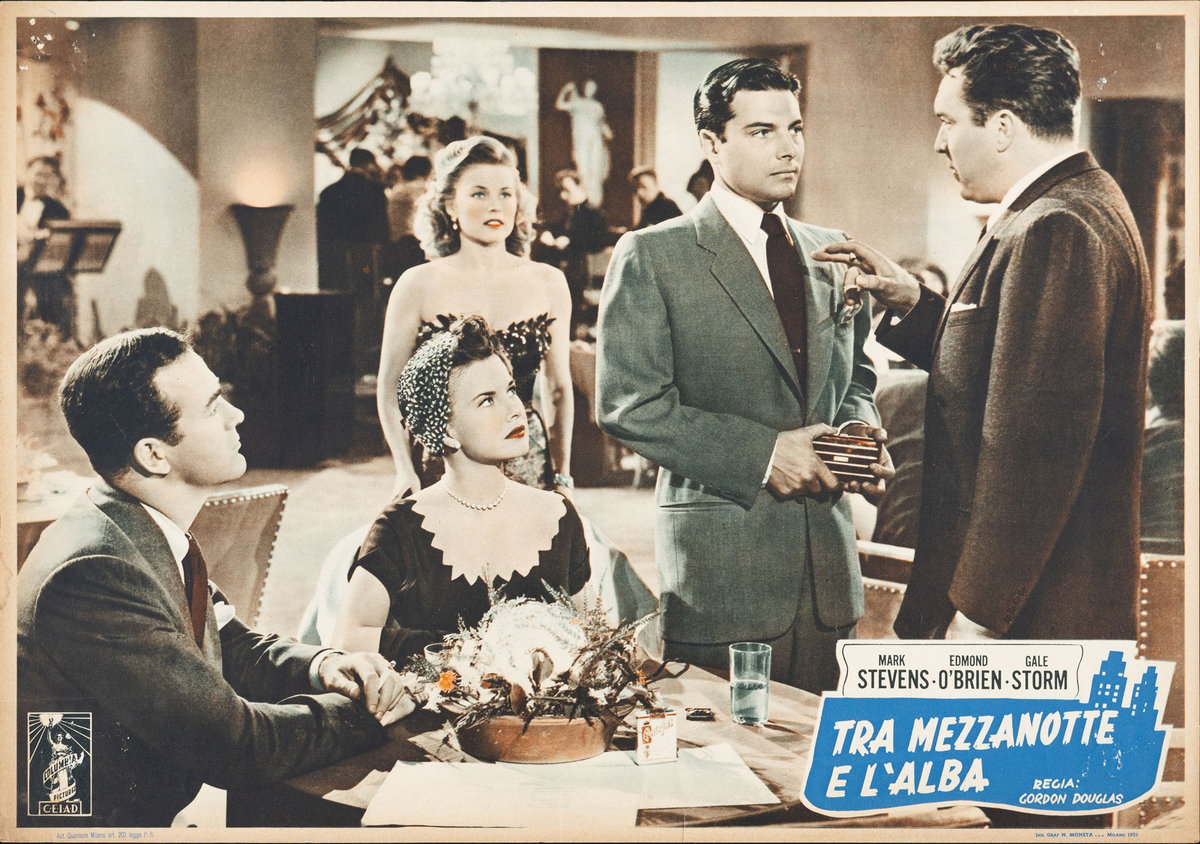Fotobusta 3 per il film Tra mezzanotte e l'alba (1950)