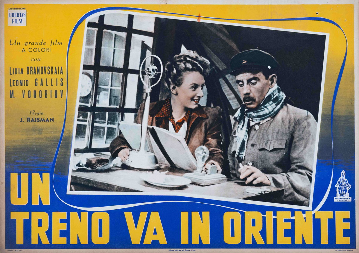 Fotobusta 2 per il film Un treno va in Oriente (1948)