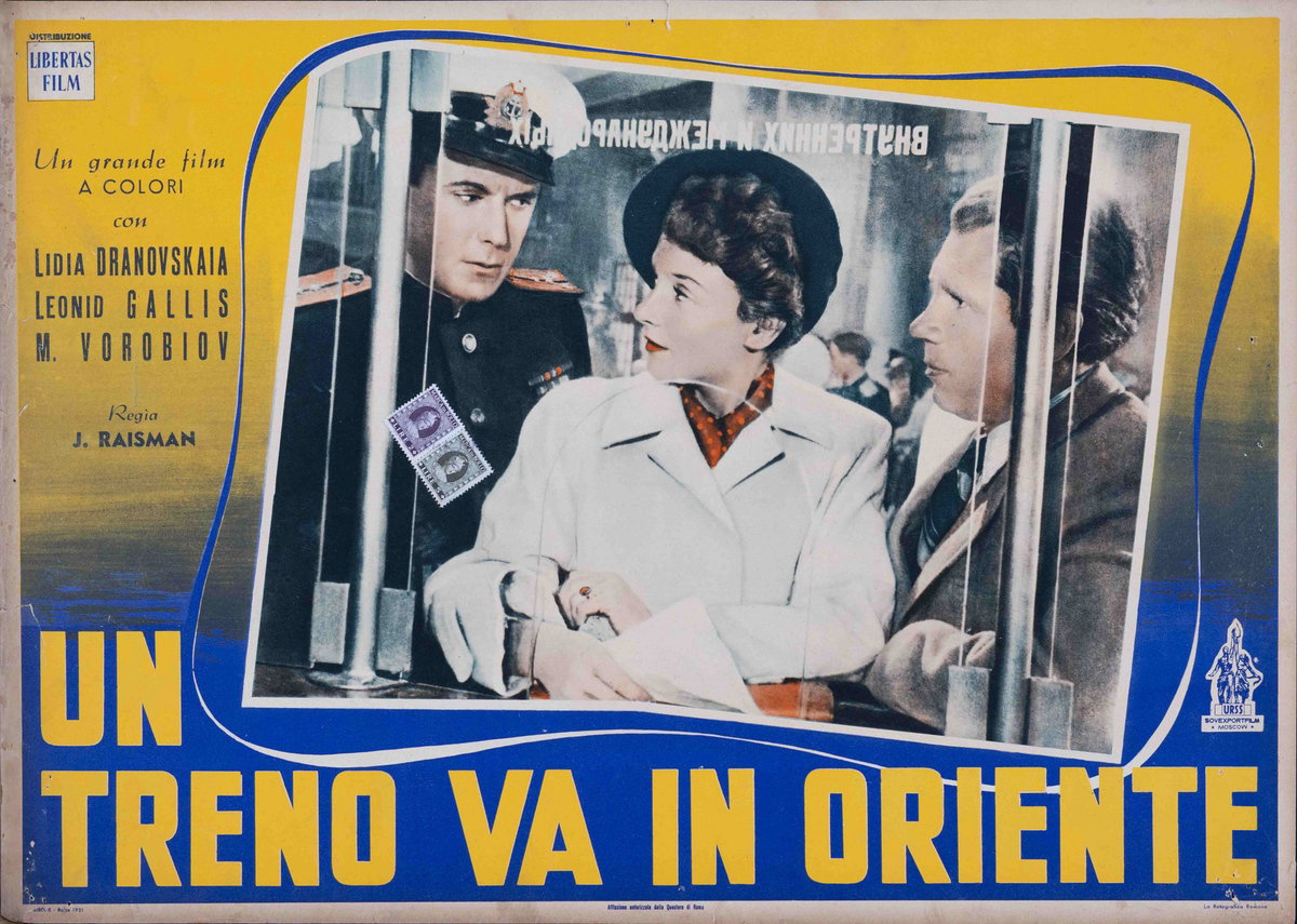 Fotobusta 3 per il film Un treno va in Oriente (1948)