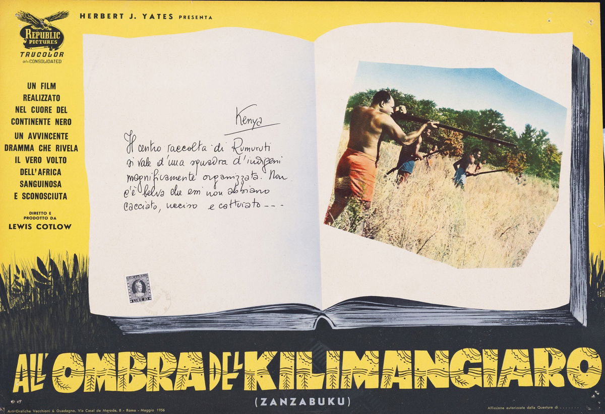 All'ombra del Kilimangiaro - Fotobusta 1