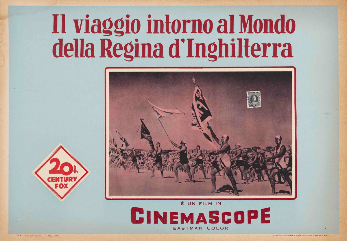 Il viaggio intorno al mondo della Regina d'Inghilterra - Fotobusta 1