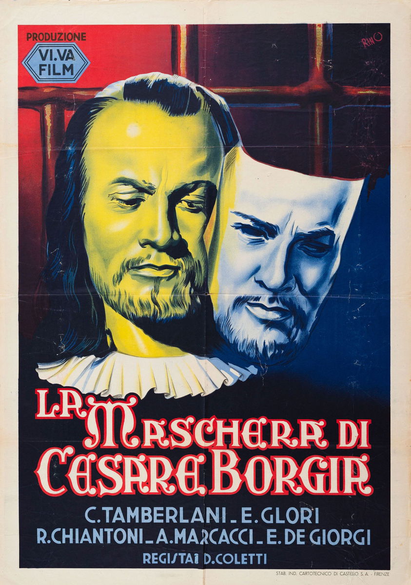 La maschera di Cesare Borgia - Manifesto 1