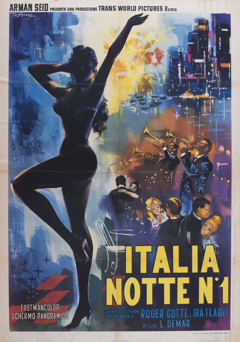 Italia di notte n. 1 - Manifesto 1