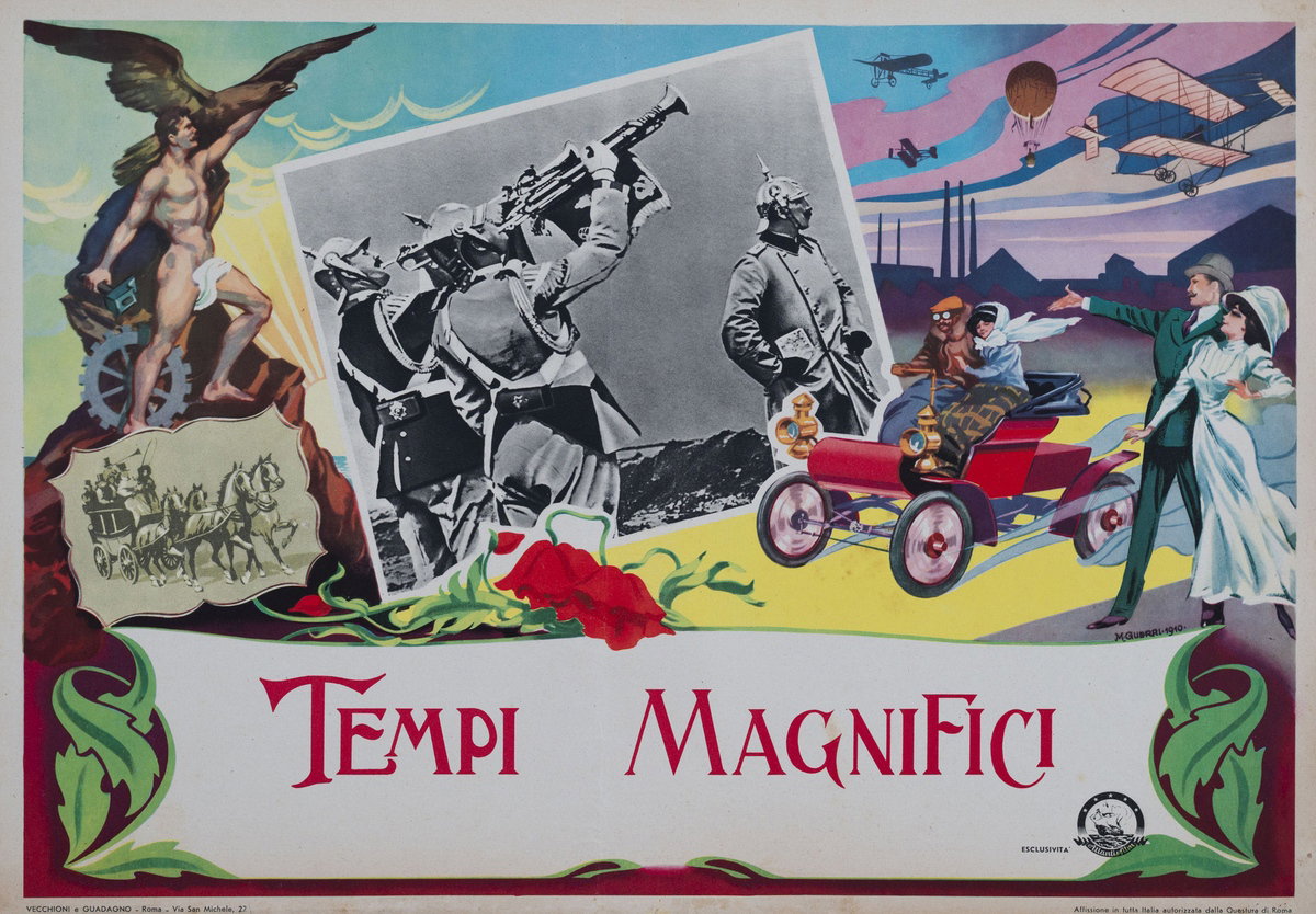 Fotobusta 2 per il film Tempi magnifici (1950), dipinto da Guerri