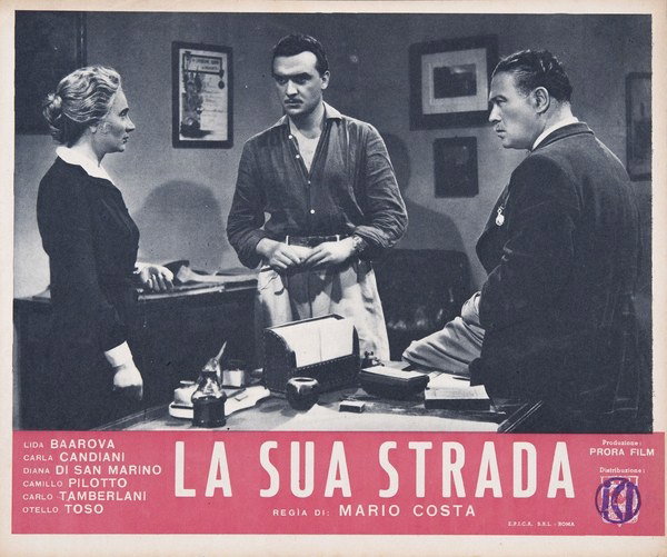Fotobusta 4 per il film La sua strada (1943)