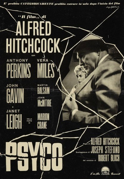 Poster 4 for the film Psycho (1960)