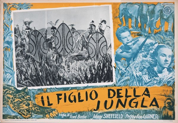 Fotobusta 6 per il film Il figlio della giungla (1949)