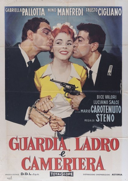 Guardia, ladro e cameriera - Manifesto 1