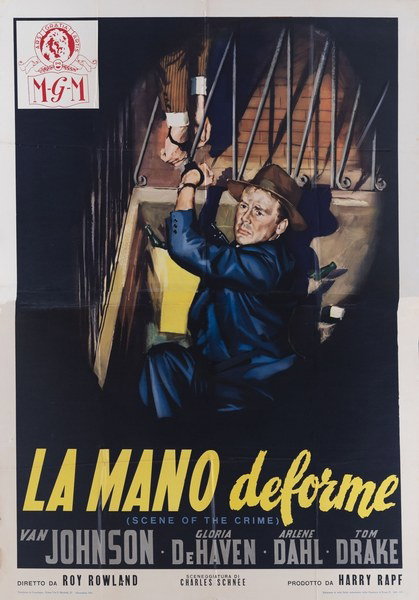 Manifesto 2 per il film La mano deforme (1949)