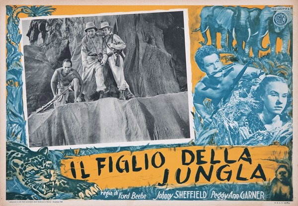 Fotobusta 5 per il film Il figlio della giungla (1949)