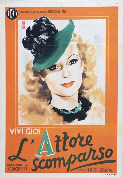 L'attore scomparso - Fotobusta 2