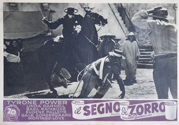 Fotobusta 6 per il film Il segno di Zorro (1940)