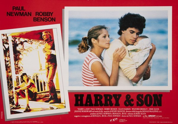 Fotobusta 3 per il film Harry & Son (1984), dipinto da Pierpaolo Scalera (visual)