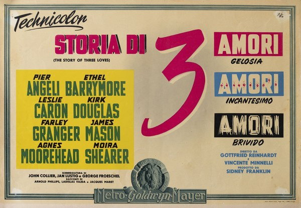 Fotobusta 2 per il film Storia di tre amori (1953)