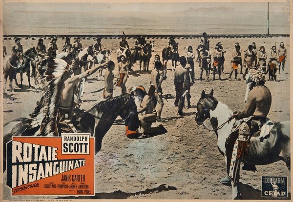 Fotobusta 4 per il film Rotaie insanguinate (1951)