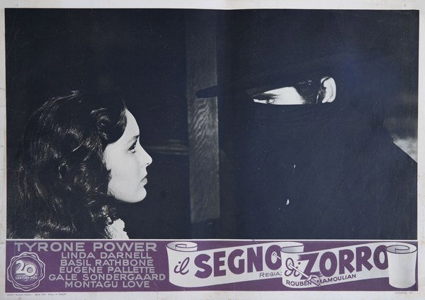 Fotobusta 3 per il film Il segno di Zorro (1940)