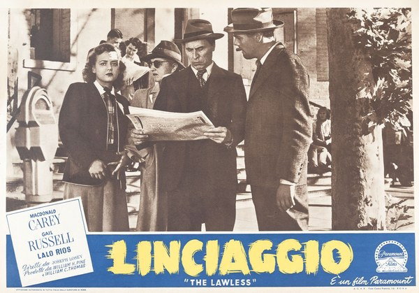 Fotobusta 3 per il film Linciaggio (1950)