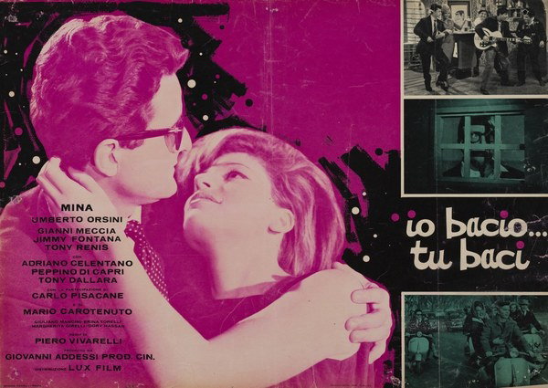 Lobby Card 8 for the film I Kiss... You Kiss (1961), painted by Studio Favalli