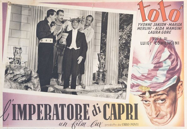 Fotobusta 3 per il film L'imperatore di Capri (1949)