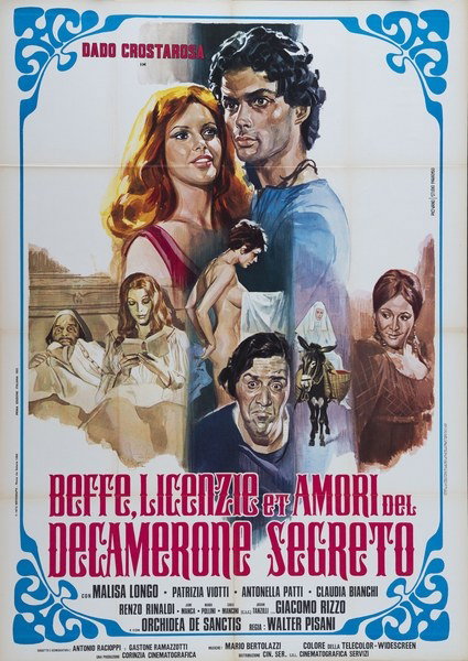 Poster 3 for the film Love, Passion and Pleasure (1972), painted by Piovano | Studio Paradiso