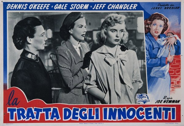 Lobby Card 5 for the film Abandoned (1949), painted by Roberto Mancinelli