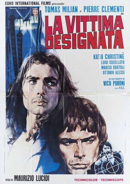 Poster 3 for the film The Designated Victim (1971), painted by Rodolfo Gasparri