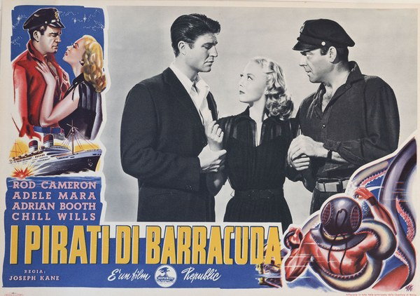 Fotobusta 4 per il film I pirati di Barracuda (1951)