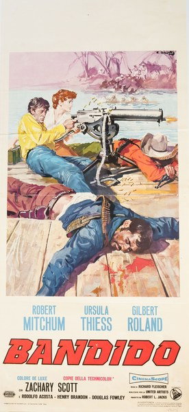 Locandina 2 for the film Bandido! (1956), painted by Averardo Ciriello
