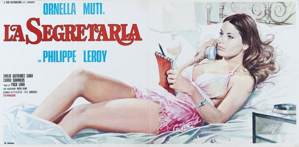 Lobby Card 3 for the film Forbidden Passion (1974), painted by Renato Casaro (Renè)