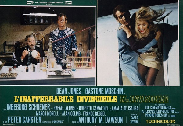 Lobby Card 4 for the film L'inafferrabile, invincibile Mr. Invisibile (1970)