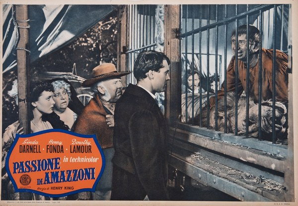 Fotobusta 4 per il film Passione di amazzoni (1940)