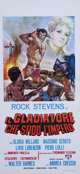 Challenge of the Gladiator - Lobby Card 1