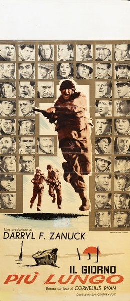 Locandina 3 per il film Il giorno più lungo (1962), dipinto da Renato Ferrini