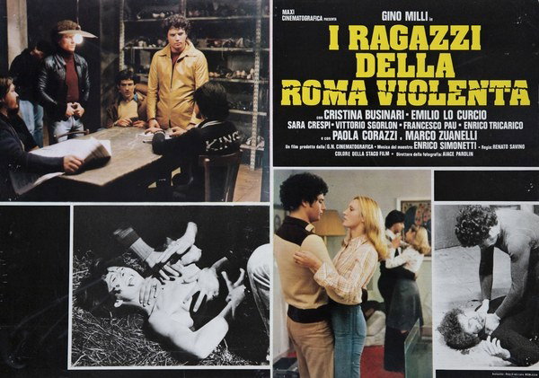 Fotobusta 2 per il film I ragazzi della Roma violenta (1976)