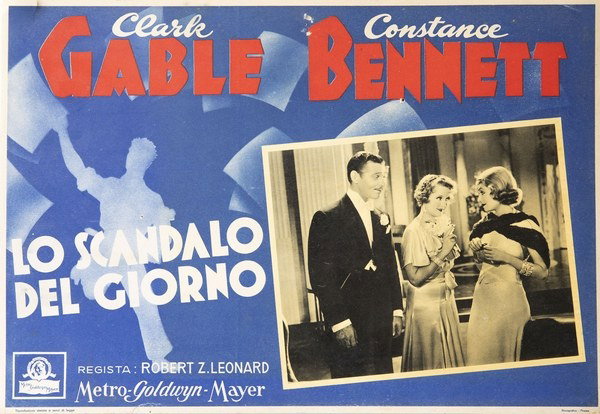 Fotobusta 2 per il film Lo scandalo del giorno (1935)