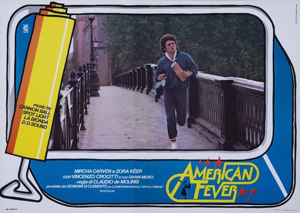 Fotobusta 6 per il film American Fever (1978), dipinto da Pierpaolo Scalera (visual)