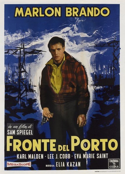 Manifesto 4 per il film Fronte del porto (1954)