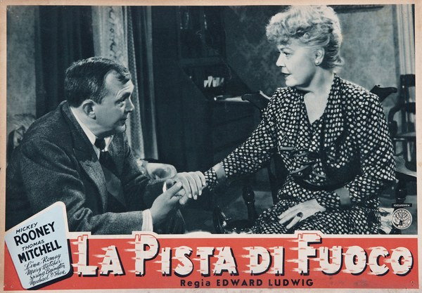 Fotobusta 2 per il film La pista di fuoco (1949)