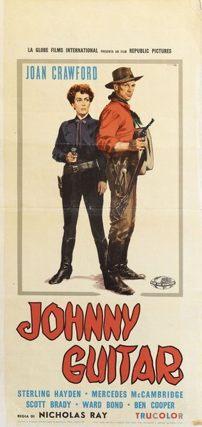 Locandina 2 per il film Johnny Guitar (1954), dipinto da Averardo Ciriello