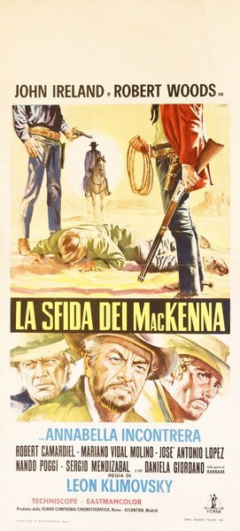 Locandina 2 per il film La sfida dei Mackenna (1970), dipinto da Franco Picchioni