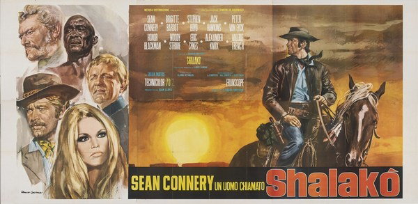 Poster 4 for the film Shalako (1968), painted by Rodolfo Gasparri