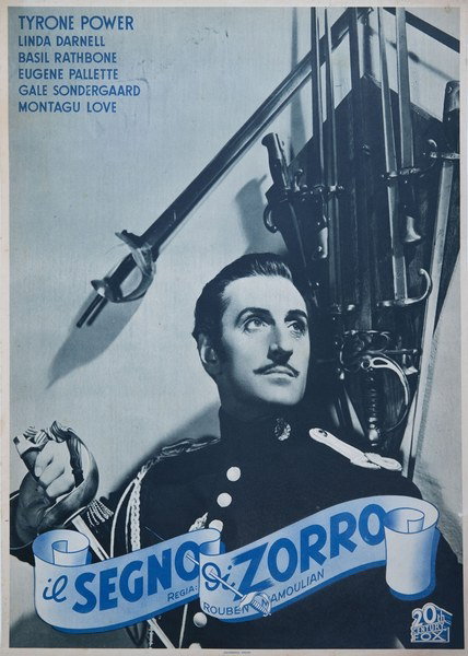 Fotobusta 2 per il film Il segno di Zorro (1940)