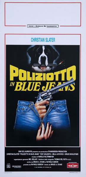 Locandina 1 per il film Poliziotto in blue jeans (1992), dipinto da Salvatore Spataro